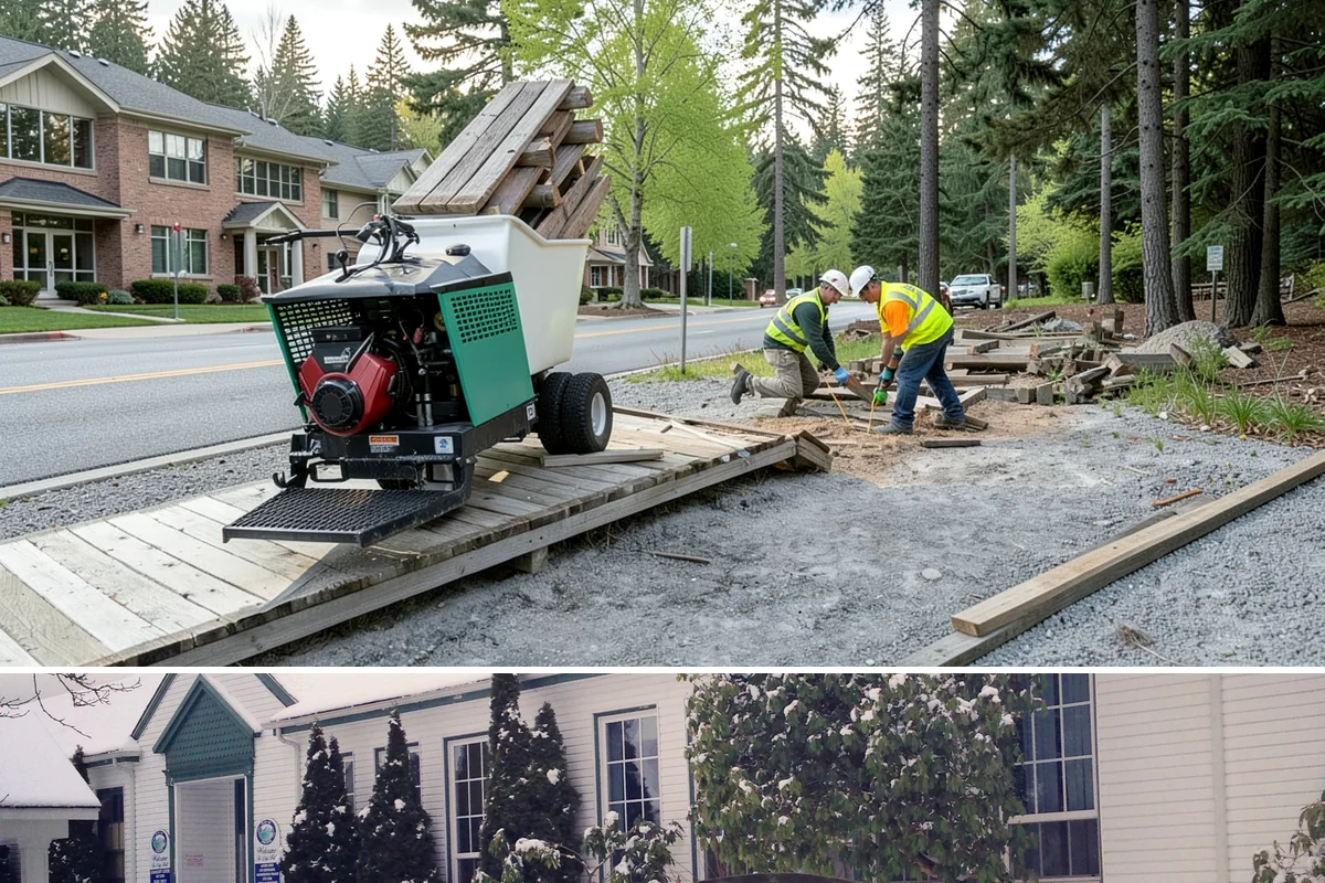 Bollard Replacement in Pacific, King County, WA - Replacement runs year-round, with concrete-set foundations favoring drier conditions for proper curing.
