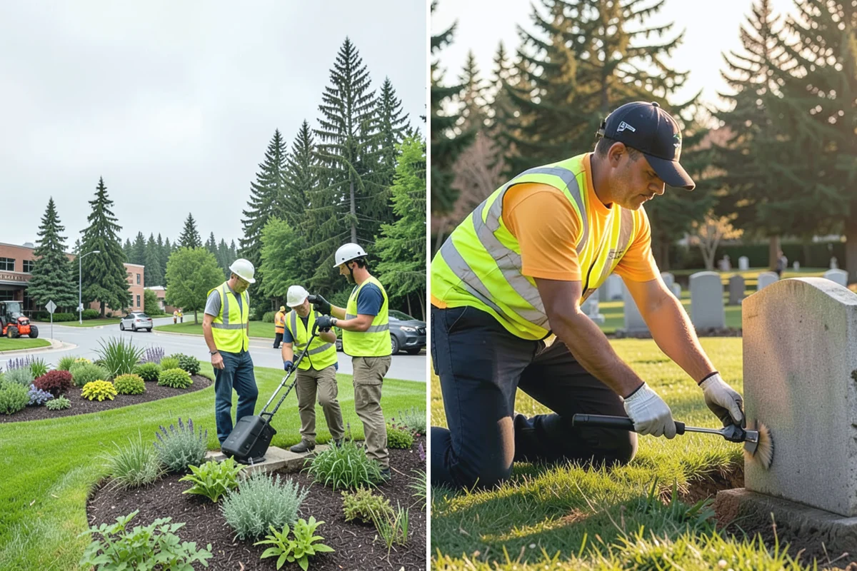 Bollard Replacement in Redmond, King County, WA - Assess damaged bollards and foundation condition