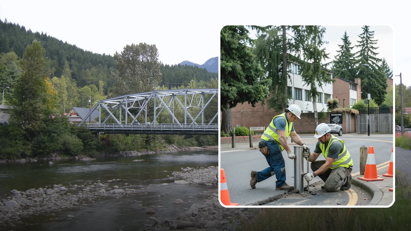 Bollard Replacement in Skykomish, King County, WA - Bollard replacement restores vehicle protection and access control at damaged public installations.