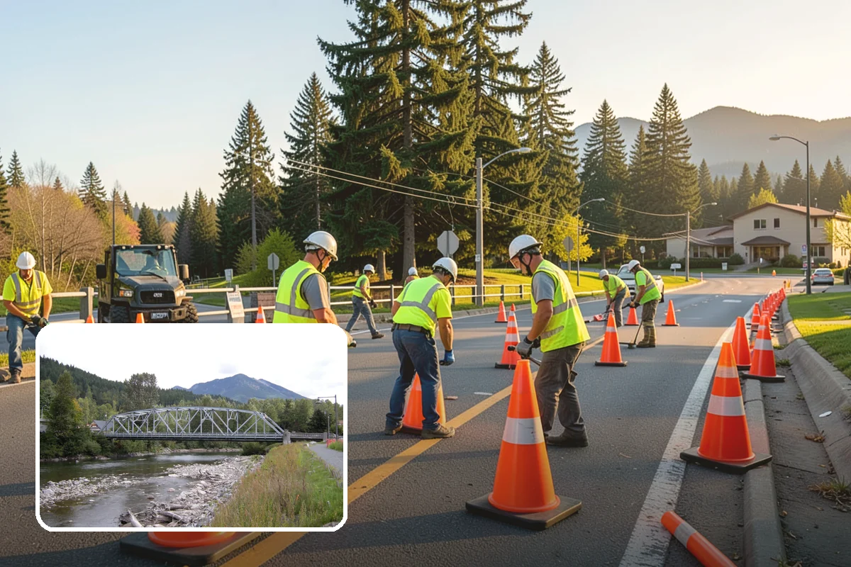 Bollard Replacement in Skykomish, King County, WA - Restored vehicle protection at key locations
