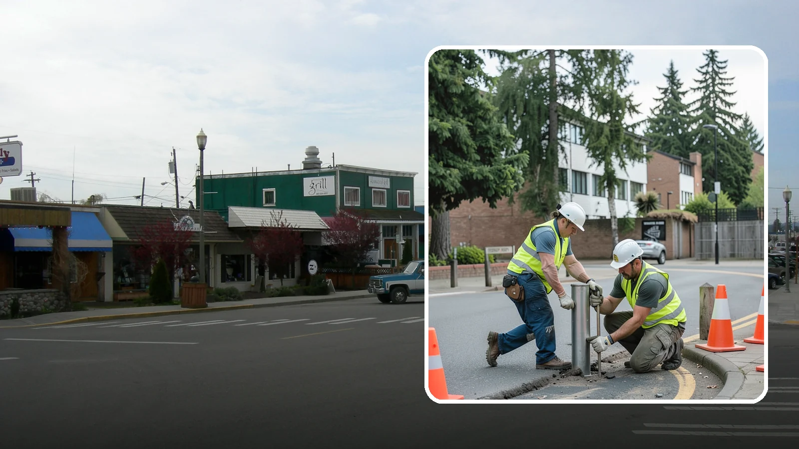 Bollard Replacement in Stanwood, Snohomish County, WA - Bollard replacement restores vehicle protection and access control at damaged public installations.
