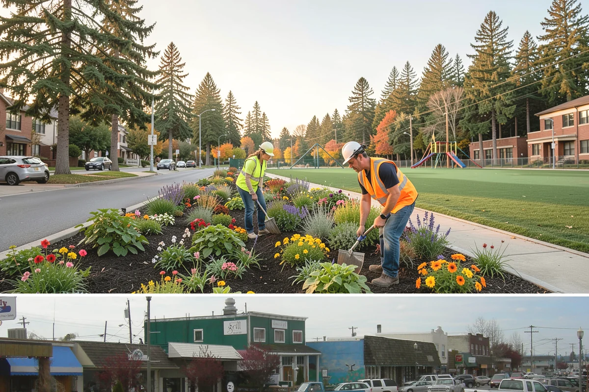 Bollard Replacement in Stanwood, Snohomish County, WA - Replacement runs year-round, with concrete-set foundations favoring drier conditions for proper curing.