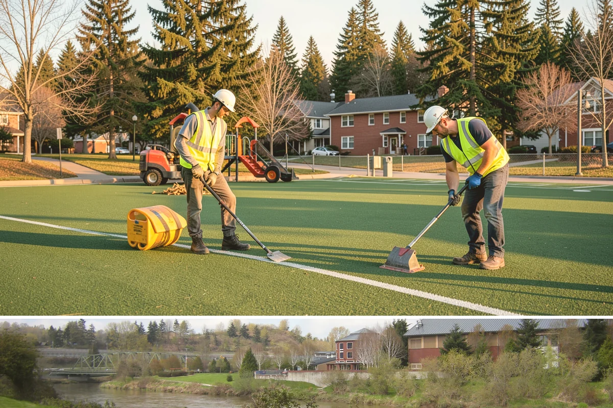 Bollard Replacement in Tukwila, King County, WA - Replacement runs year-round, with concrete-set foundations favoring drier conditions for proper curing.
