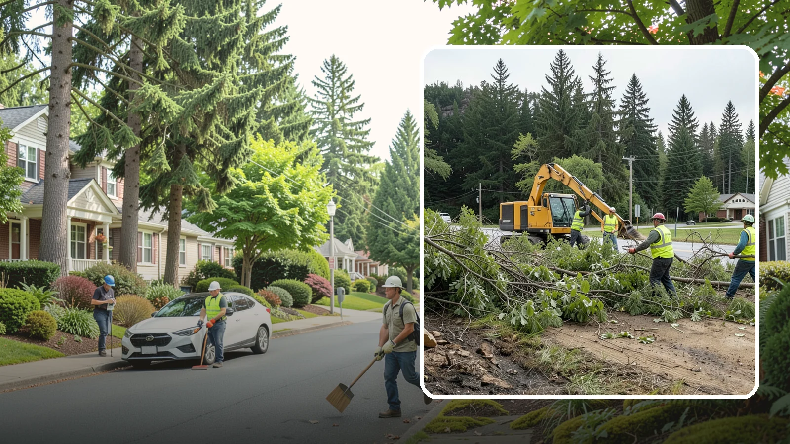 Brush Clearing in Beaux Arts Village, King County, WA - Mechanical and hand clearing of overgrown brush and small vegetation from public parcels, easements, and undeveloped grounds.