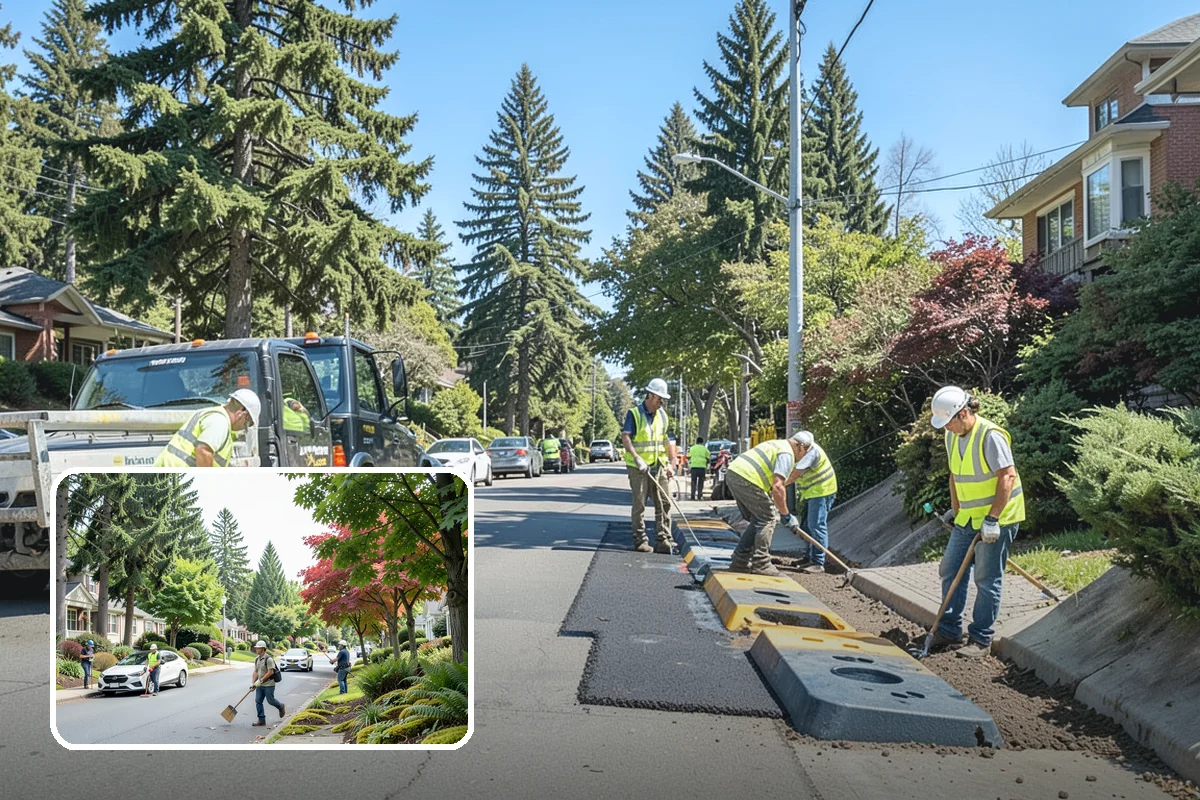 Brush Clearing in Beaux Arts Village, King County, WA - Reduces wildfire fuel loading on public parcels
