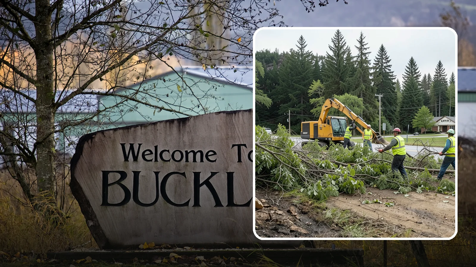 Brush Clearing in Buckley, Pierce County, WA - Mechanical and hand clearing of overgrown brush and small vegetation from public parcels, easements, and undeveloped grounds.
