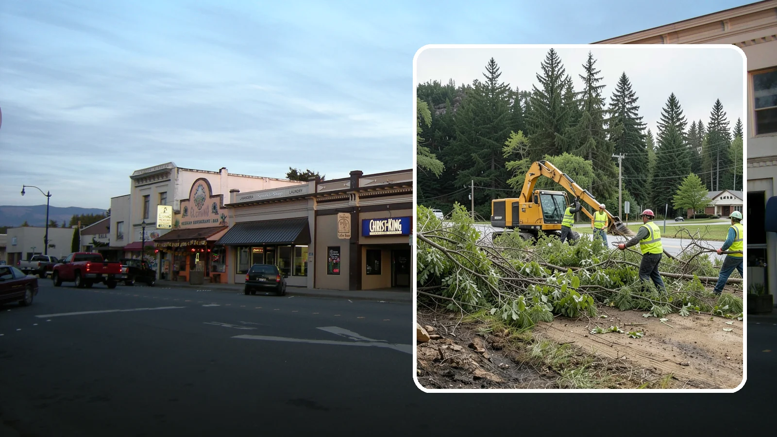 Brush Clearing in Burlington, Skagit County, WA - Mechanical and hand clearing of overgrown brush and small vegetation from public parcels, easements, and undeveloped grounds.