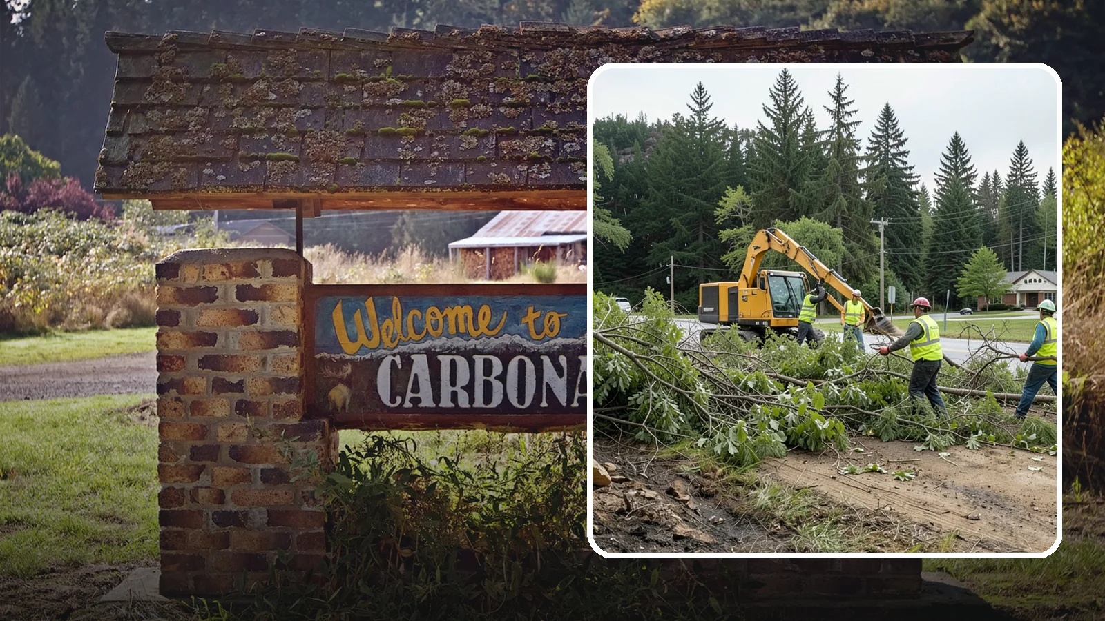 Brush Clearing in Carbonado, Pierce County, WA - Mechanical and hand clearing of overgrown brush and small vegetation from public parcels, easements, and undeveloped grounds.