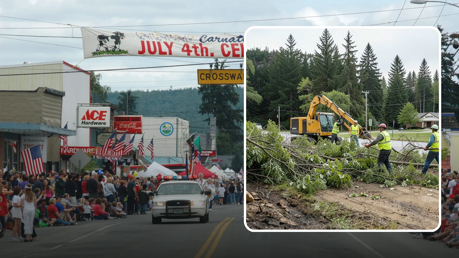 Brush Clearing in Carnation, King County, WA - Mechanical and hand clearing of overgrown brush and small vegetation from public parcels, easements, and undeveloped grounds.