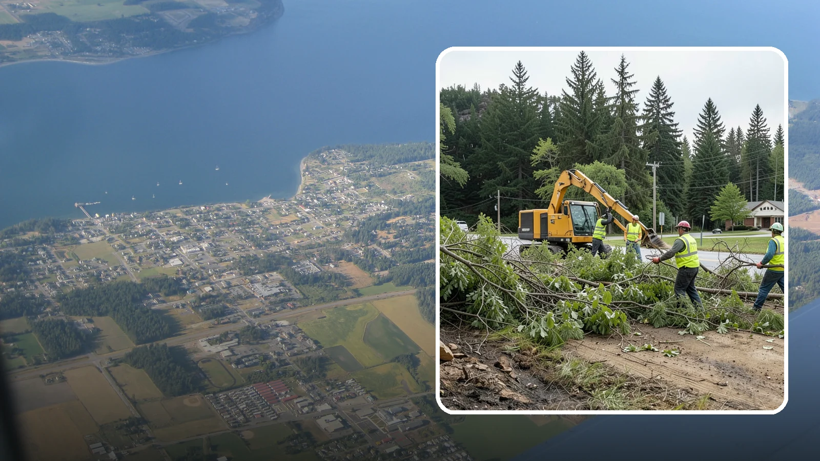 Brush Clearing in Coupeville, Island County, WA - Mechanical and hand clearing of overgrown brush and small vegetation from public parcels, easements, and undeveloped grounds.