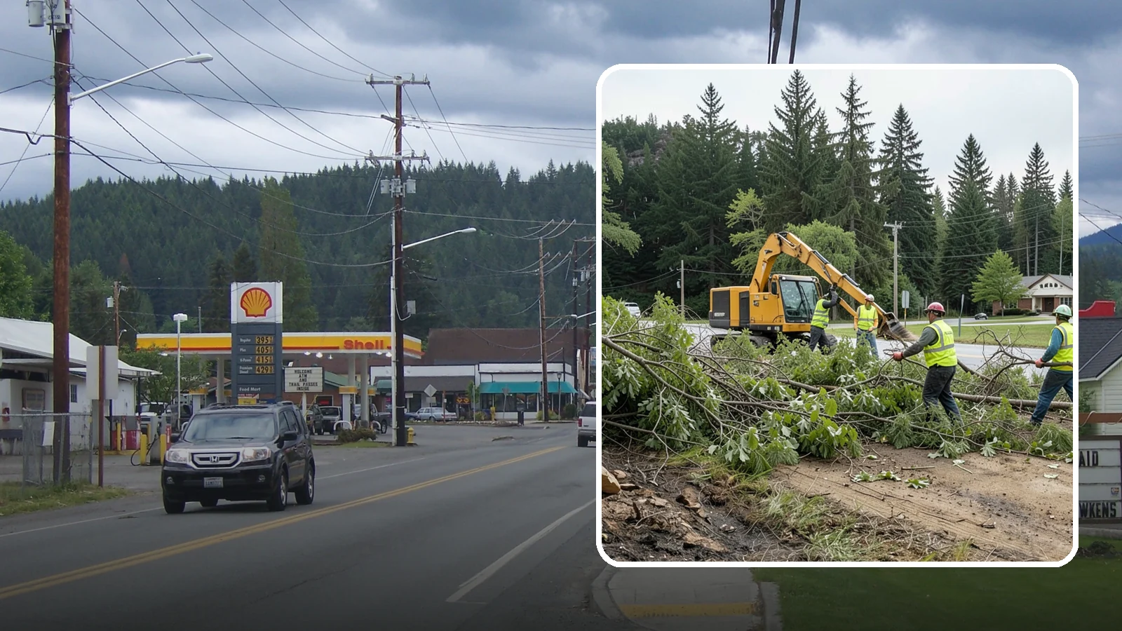 Brush Clearing in Granite Falls, Snohomish County, WA - Mechanical and hand clearing of overgrown brush and small vegetation from public parcels, easements, and undeveloped grounds.