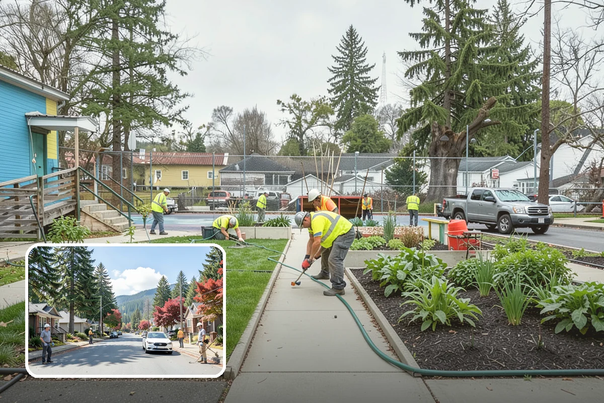 Brush Clearing in Hunts Point, King County, WA - Reduces wildfire fuel loading on public parcels