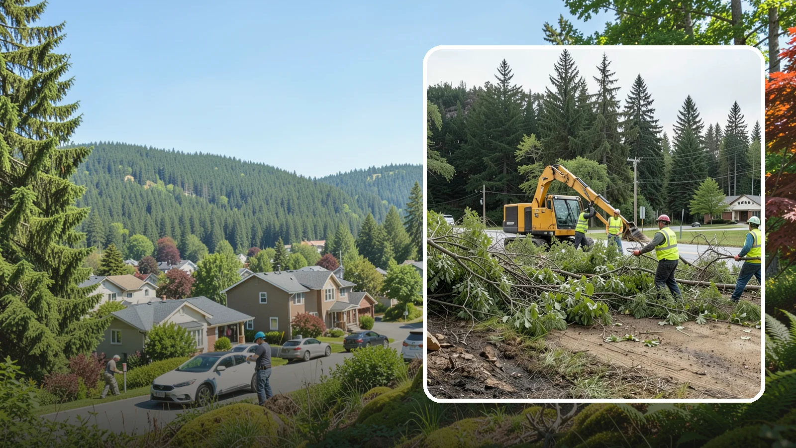 Brush Clearing in Index, Snohomish County, WA - Mechanical and hand clearing of overgrown brush and small vegetation from public parcels, easements, and undeveloped grounds.