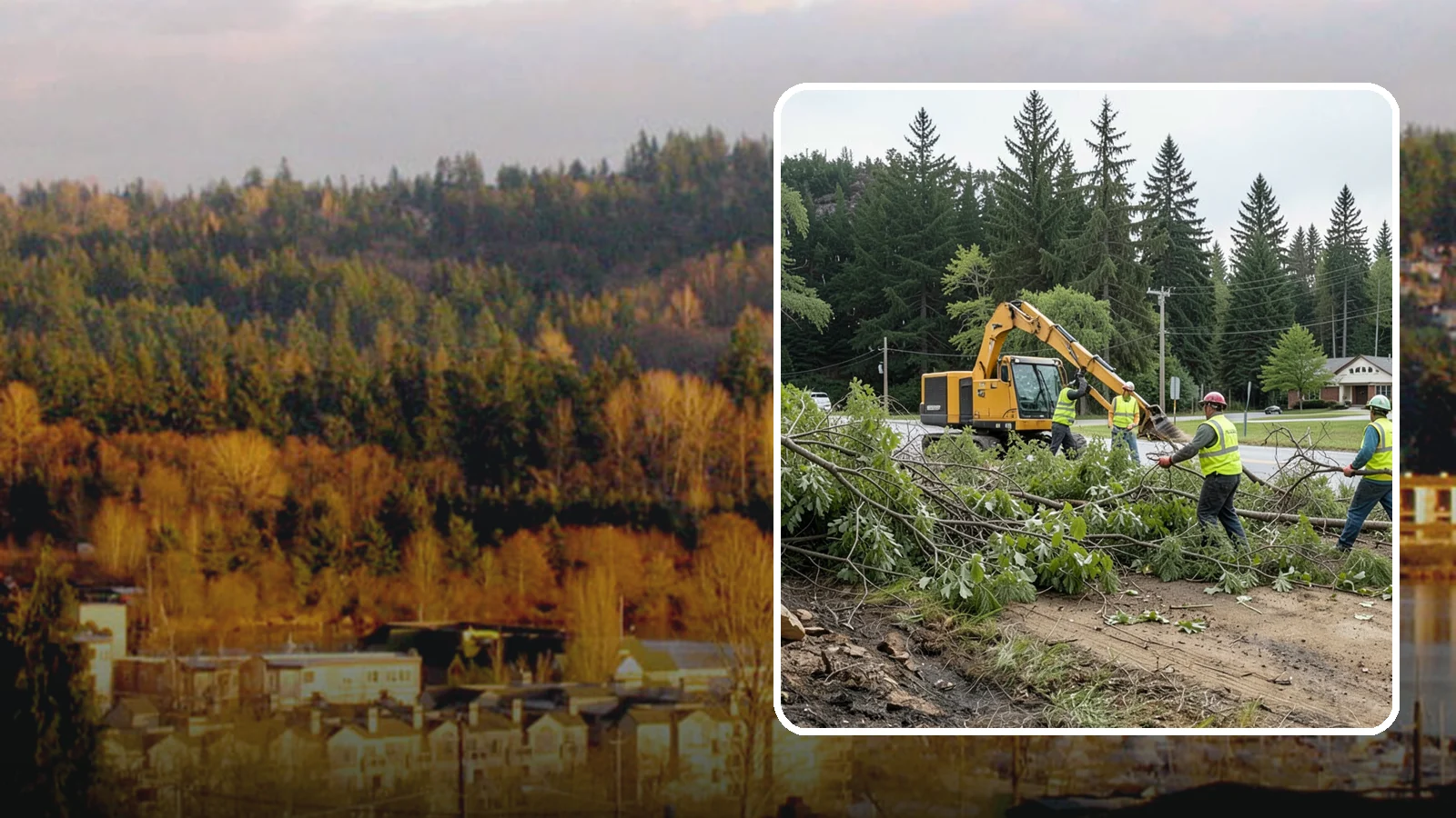 Brush Clearing in Kenmore, King County, WA - Mechanical and hand clearing of overgrown brush and small vegetation from public parcels, easements, and undeveloped grounds.