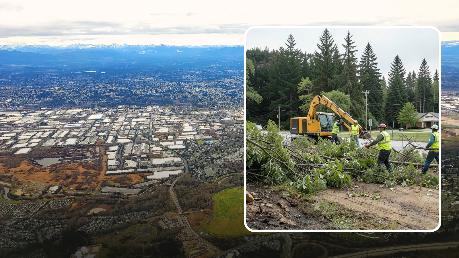 Brush Clearing in Kent, King County, WA - Mechanical and hand clearing of overgrown brush and small vegetation from public parcels, easements, and undeveloped grounds.