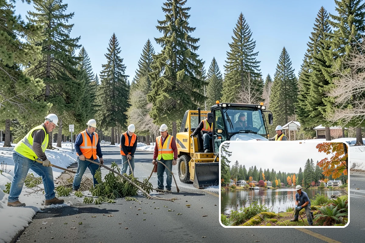 Brush Clearing in La Conner, Skagit County, WA - Reduces wildfire fuel loading on public parcels