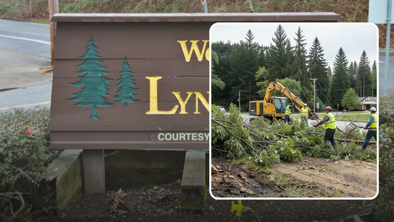 Brush Clearing in Lynnwood, Snohomish County, WA - Mechanical and hand clearing of overgrown brush and small vegetation from public parcels, easements, and undeveloped grounds.