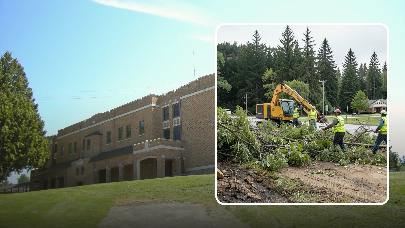 Brush Clearing in Maple Valley, King County, WA - Mechanical and hand clearing of overgrown brush and small vegetation from public parcels, easements, and undeveloped grounds.