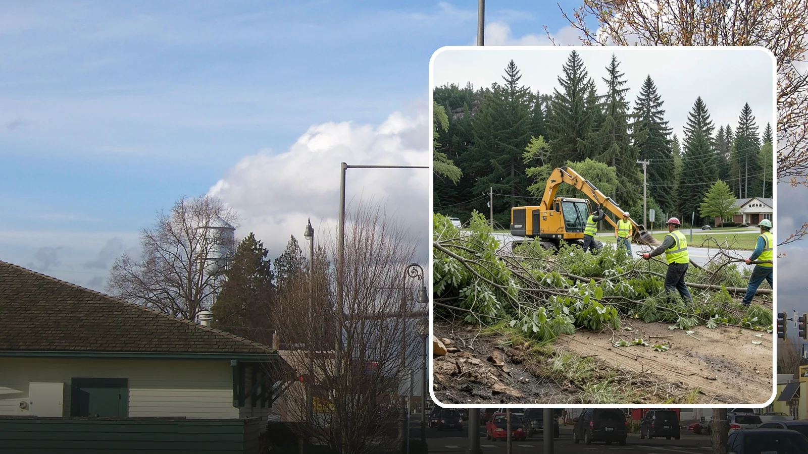 Brush Clearing in Marysville, Snohomish County, WA - Mechanical and hand clearing of overgrown brush and small vegetation from public parcels, easements, and undeveloped grounds.
