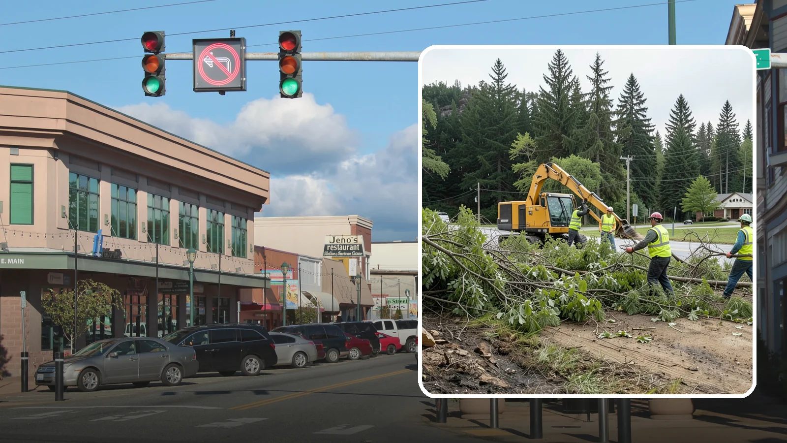 Brush Clearing in Monroe, Snohomish County, WA - Mechanical and hand clearing of overgrown brush and small vegetation from public parcels, easements, and undeveloped grounds.