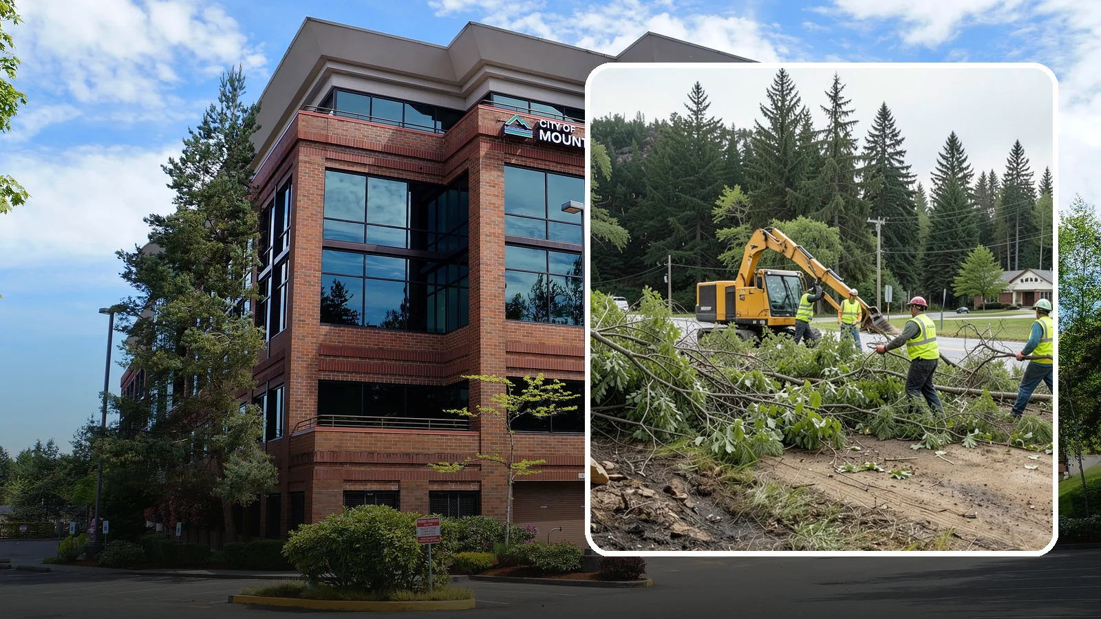 Brush Clearing in Mountlake Terrace, Snohomish County, WA - Mechanical and hand clearing of overgrown brush and small vegetation from public parcels, easements, and undeveloped grounds.