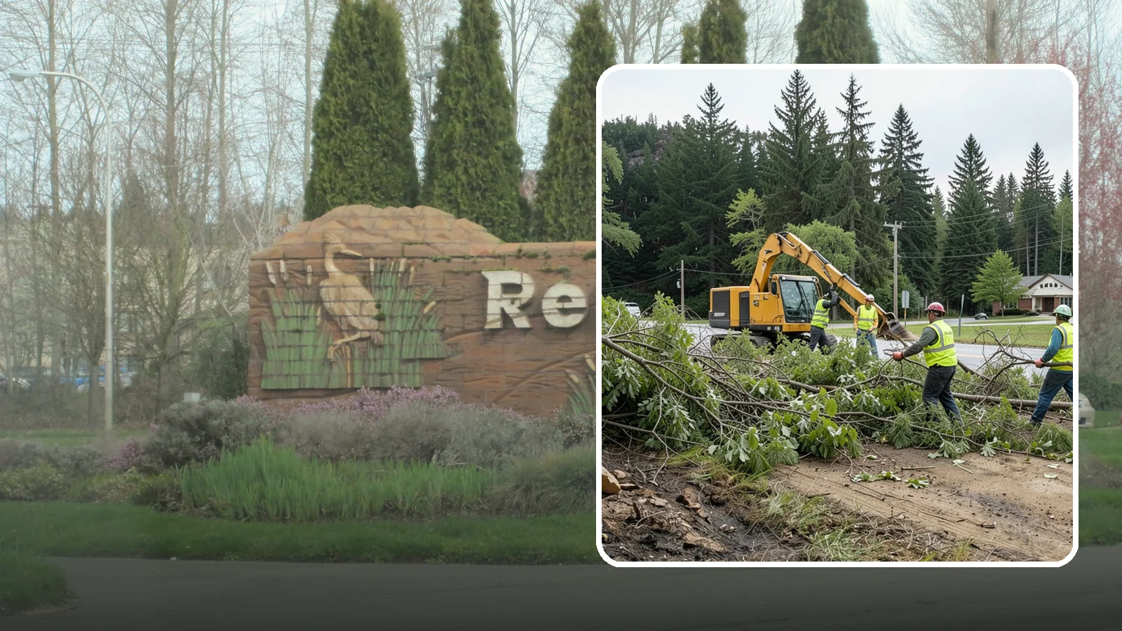 Brush Clearing in Renton, King County, WA - Mechanical and hand clearing of overgrown brush and small vegetation from public parcels, easements, and undeveloped grounds.