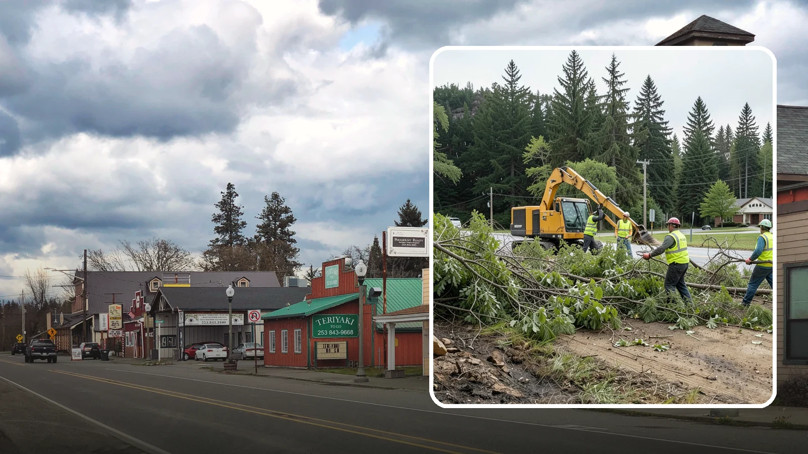 Brush Clearing in Roy, Pierce County, WA - Mechanical and hand clearing of overgrown brush and small vegetation from public parcels, easements, and undeveloped grounds.