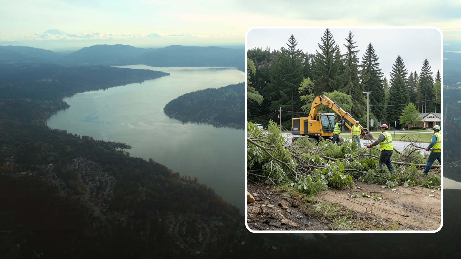 Brush Clearing in Sammamish, King County, WA - Mechanical and hand clearing of overgrown brush and small vegetation from public parcels, easements, and undeveloped grounds.