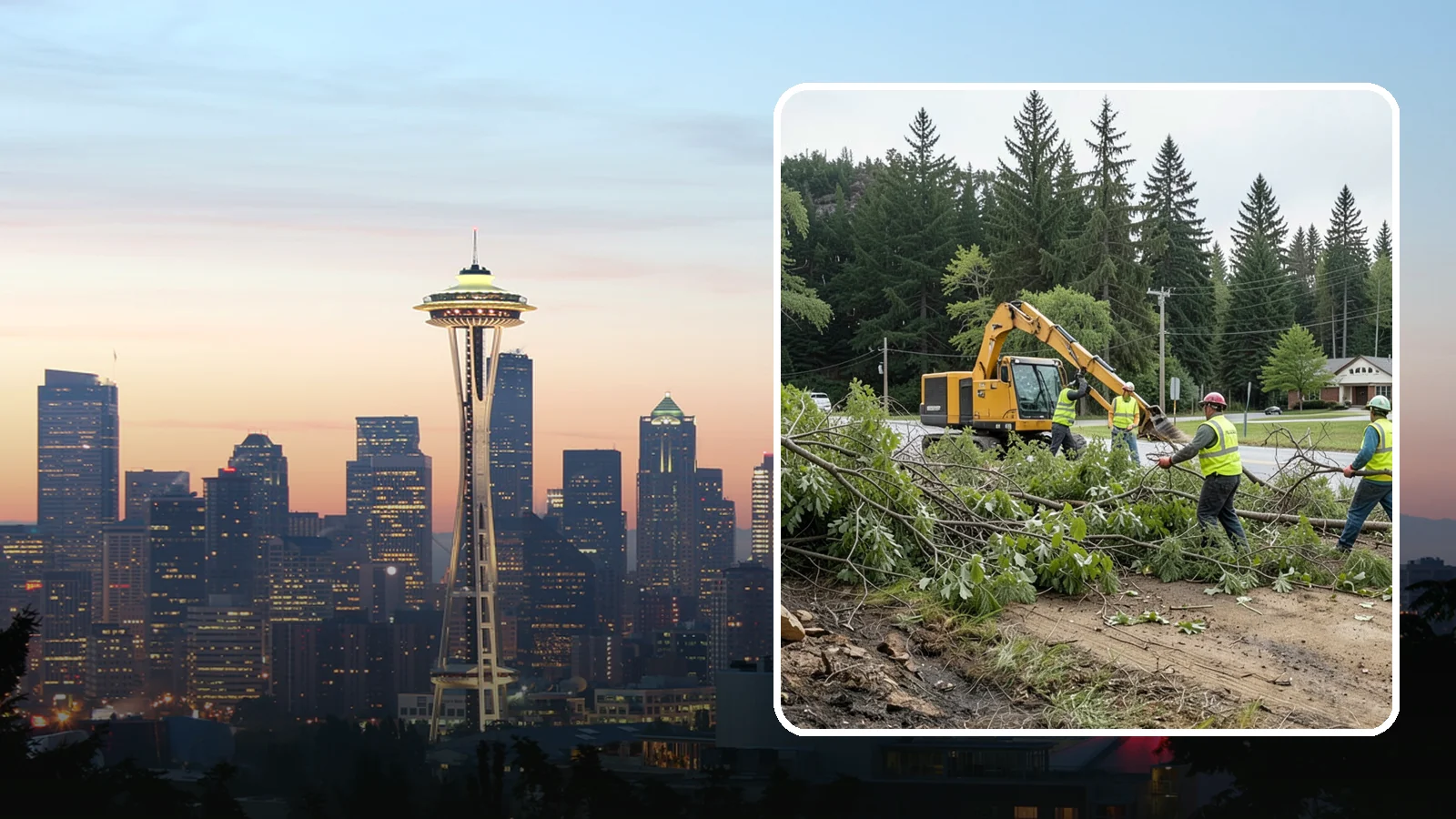 Brush Clearing in Seattle, King County, WA - Mechanical and hand clearing of overgrown brush and small vegetation from public parcels, easements, and undeveloped grounds.