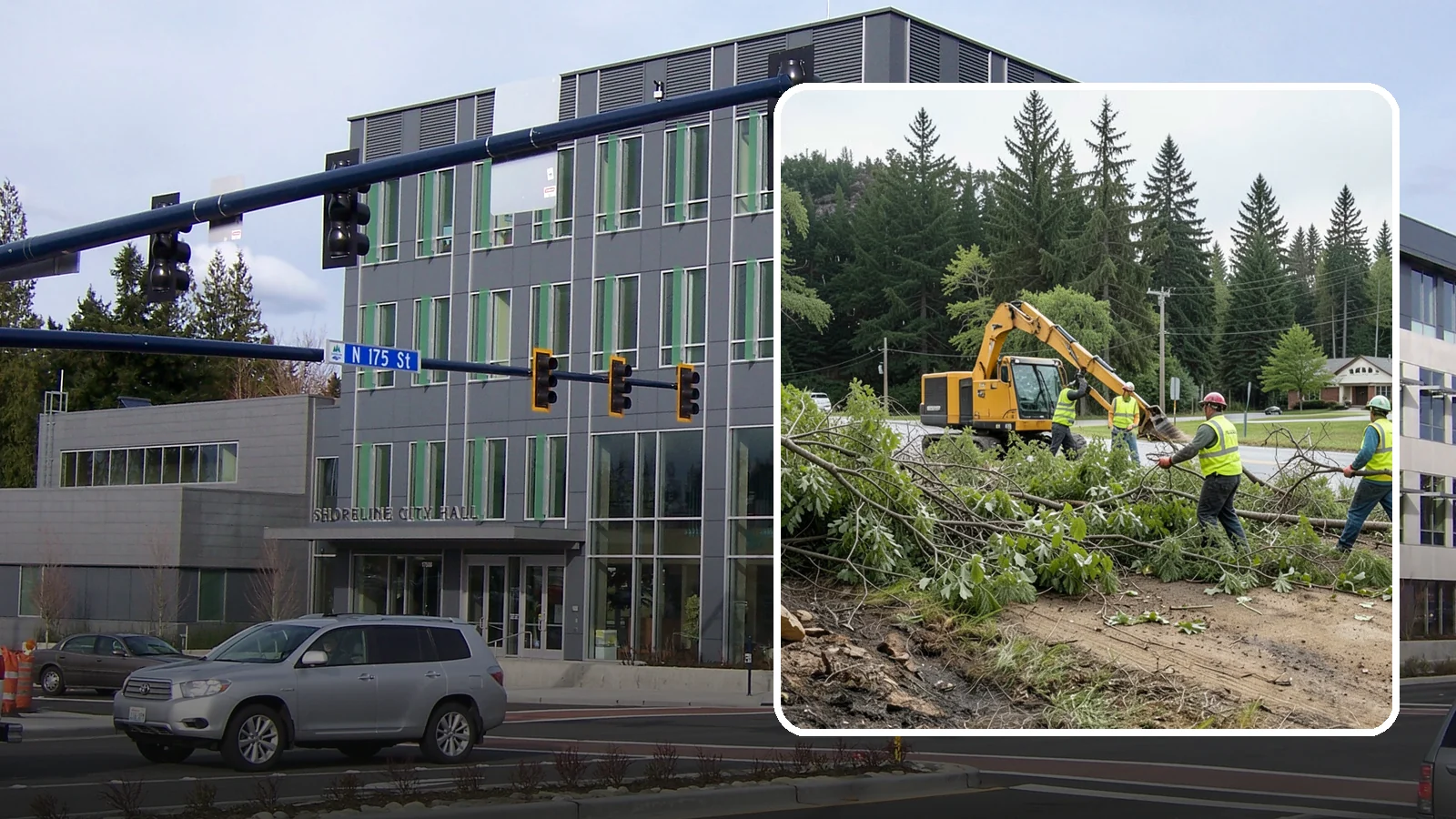 Brush Clearing in Shoreline, King County, WA - Mechanical and hand clearing of overgrown brush and small vegetation from public parcels, easements, and undeveloped grounds.