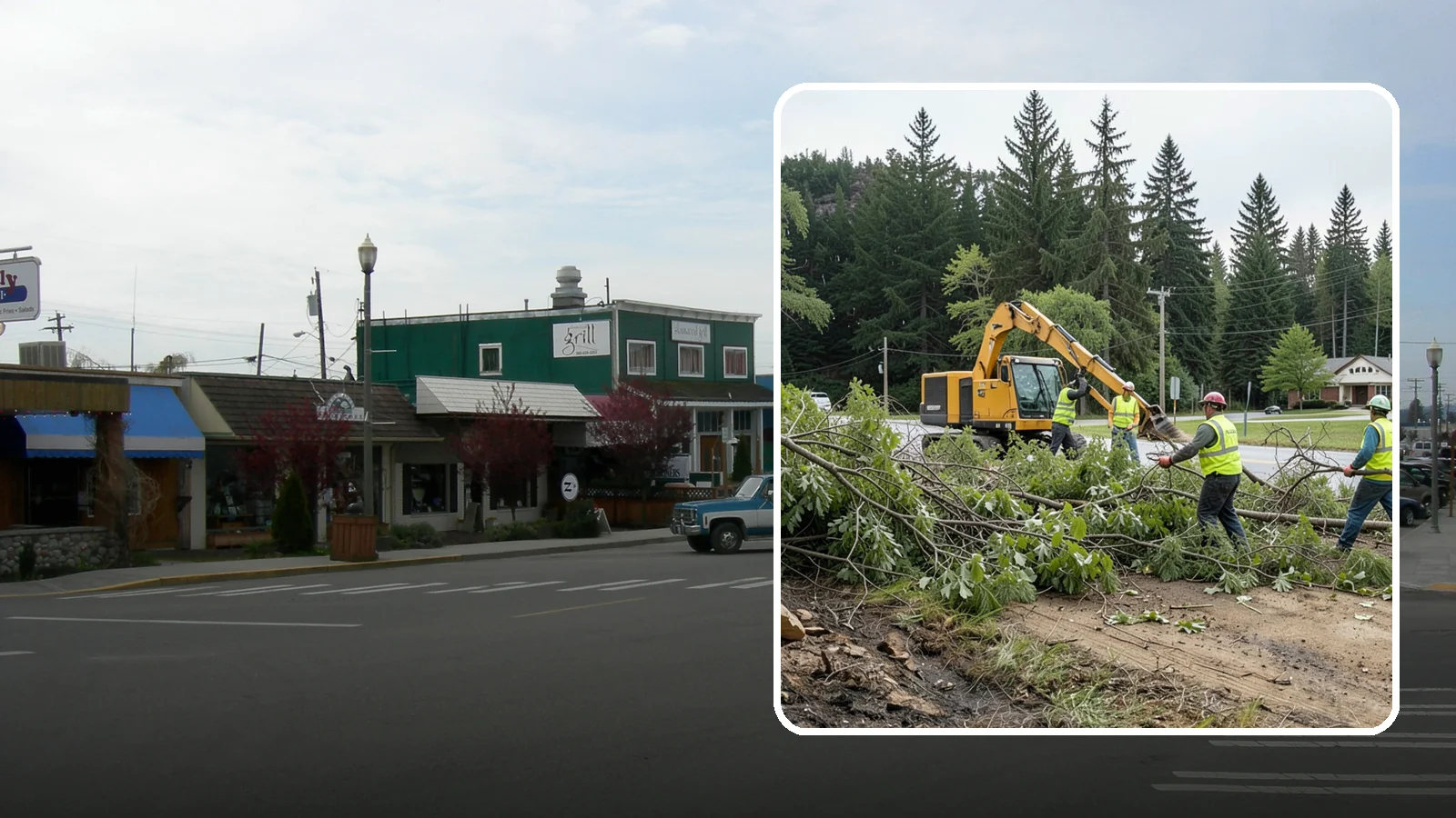 Brush Clearing in Stanwood, Snohomish County, WA - Mechanical and hand clearing of overgrown brush and small vegetation from public parcels, easements, and undeveloped grounds.