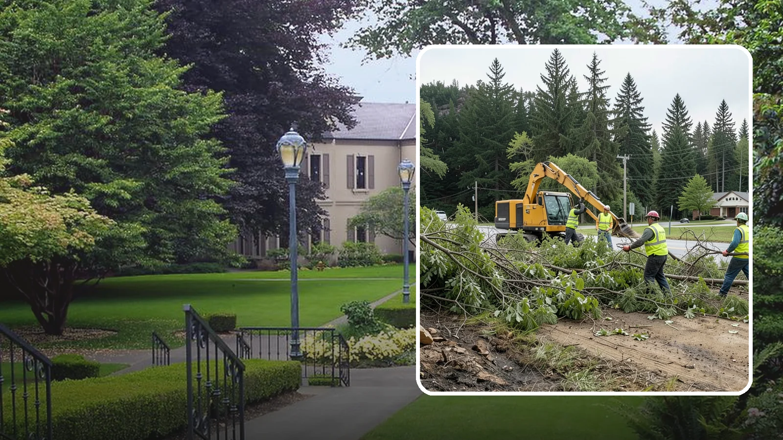 Brush Clearing in Woodinville, King County, WA - Mechanical and hand clearing of overgrown brush and small vegetation from public parcels, easements, and undeveloped grounds.
