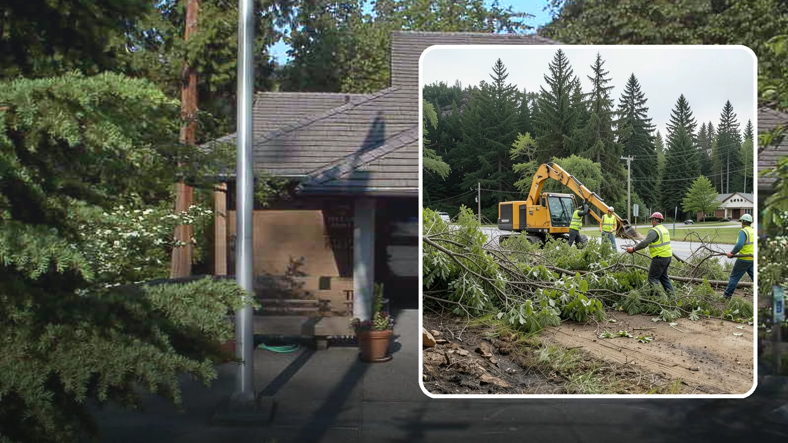 Brush Clearing in Yarrow Point, King County, WA - Mechanical and hand clearing of overgrown brush and small vegetation from public parcels, easements, and undeveloped grounds.