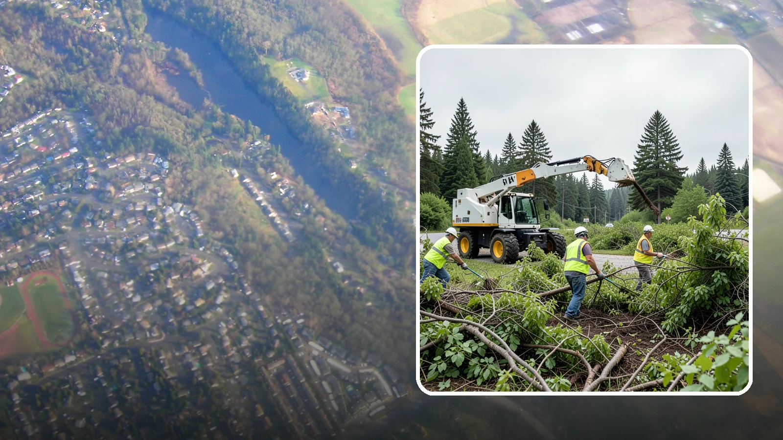 Brush Mowing in Algona, King County, WA - Heavy-duty flail and brush mowing to reduce woody vegetation and overgrowth on public parcels and easements.