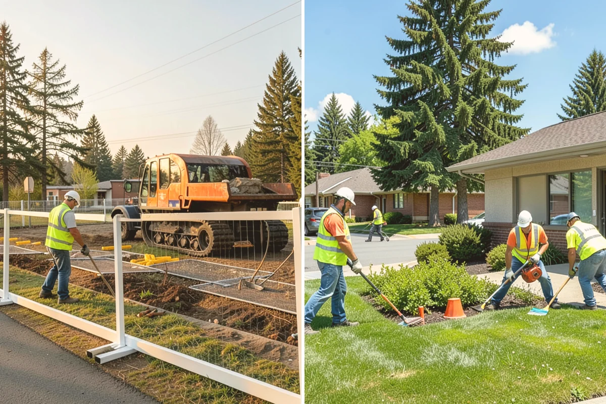 Brush Mowing in Bellevue, King County, WA - Walk the site and mark buffers, utilities, and obstacles to avoid