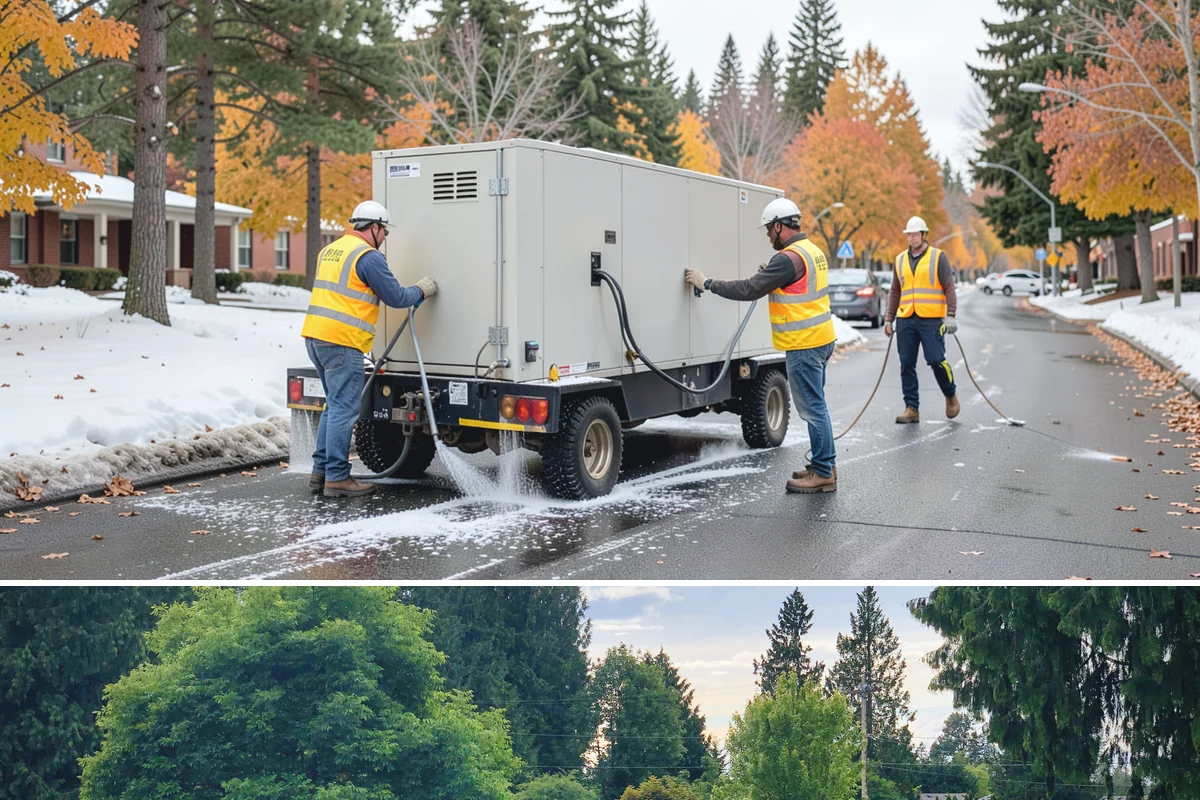 Brush Mowing in Bonney Lake, Pierce County, WA - Brush mowing is typically scheduled for the drier summer months when ground conditions support heavy equipment without rutting.