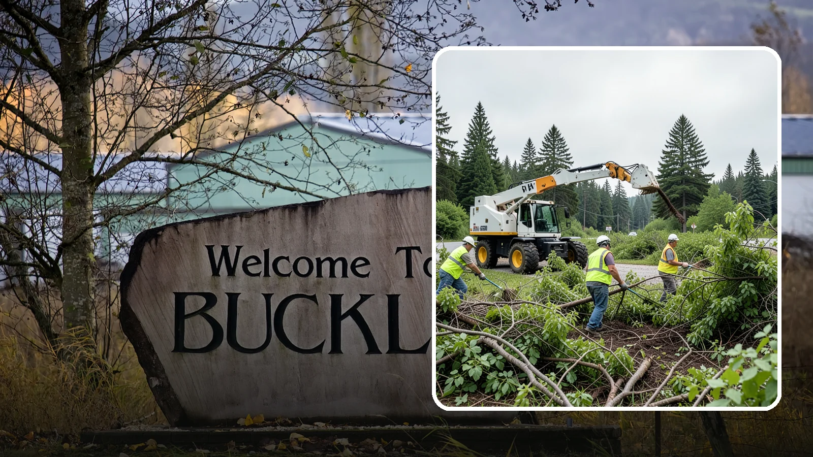 Brush Mowing in Buckley, Pierce County, WA - Heavy-duty flail and brush mowing to reduce woody vegetation and overgrowth on public parcels and easements.