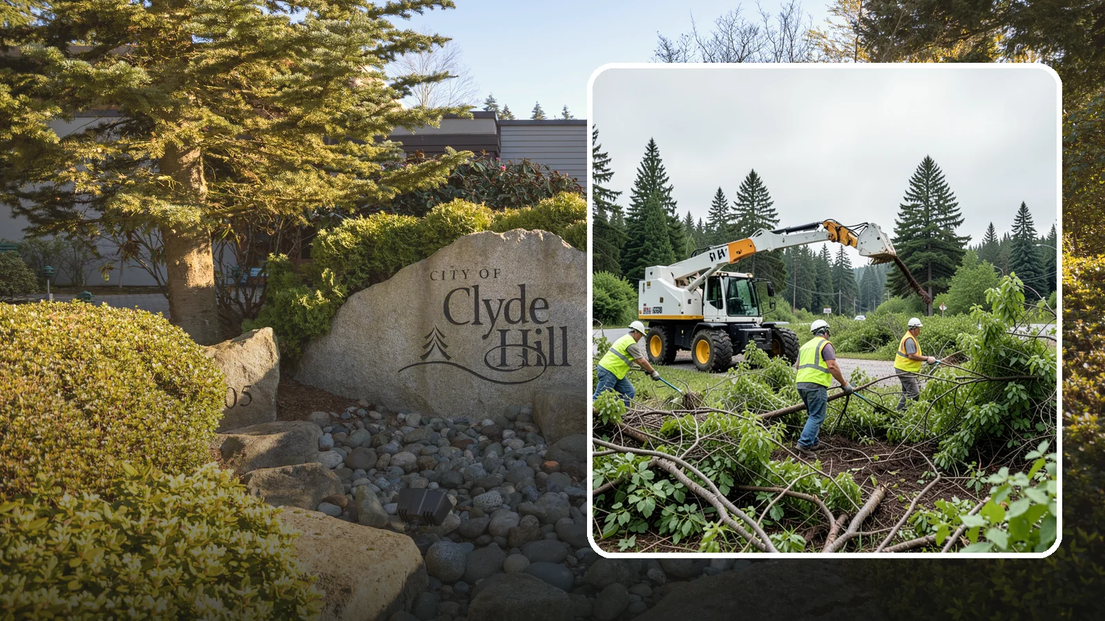 Brush Mowing in Clyde Hill, King County, WA - Heavy-duty flail and brush mowing to reduce woody vegetation and overgrowth on public parcels and easements.