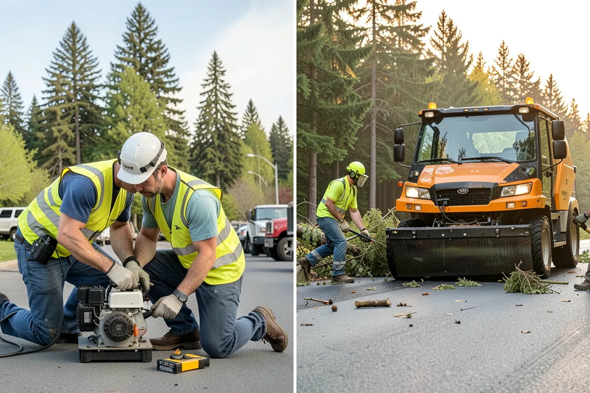 Brush Mowing in Clyde Hill, King County, WA - Walk the site and mark buffers, utilities, and obstacles to avoid