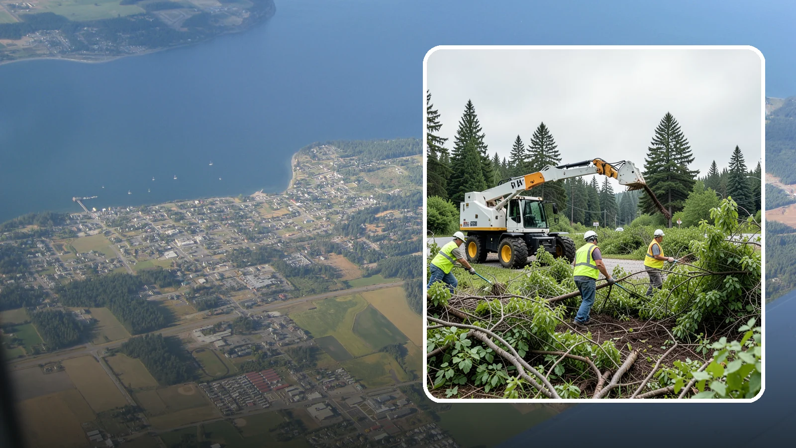 Brush Mowing in Coupeville, Island County, WA - Heavy-duty flail and brush mowing to reduce woody vegetation and overgrowth on public parcels and easements.