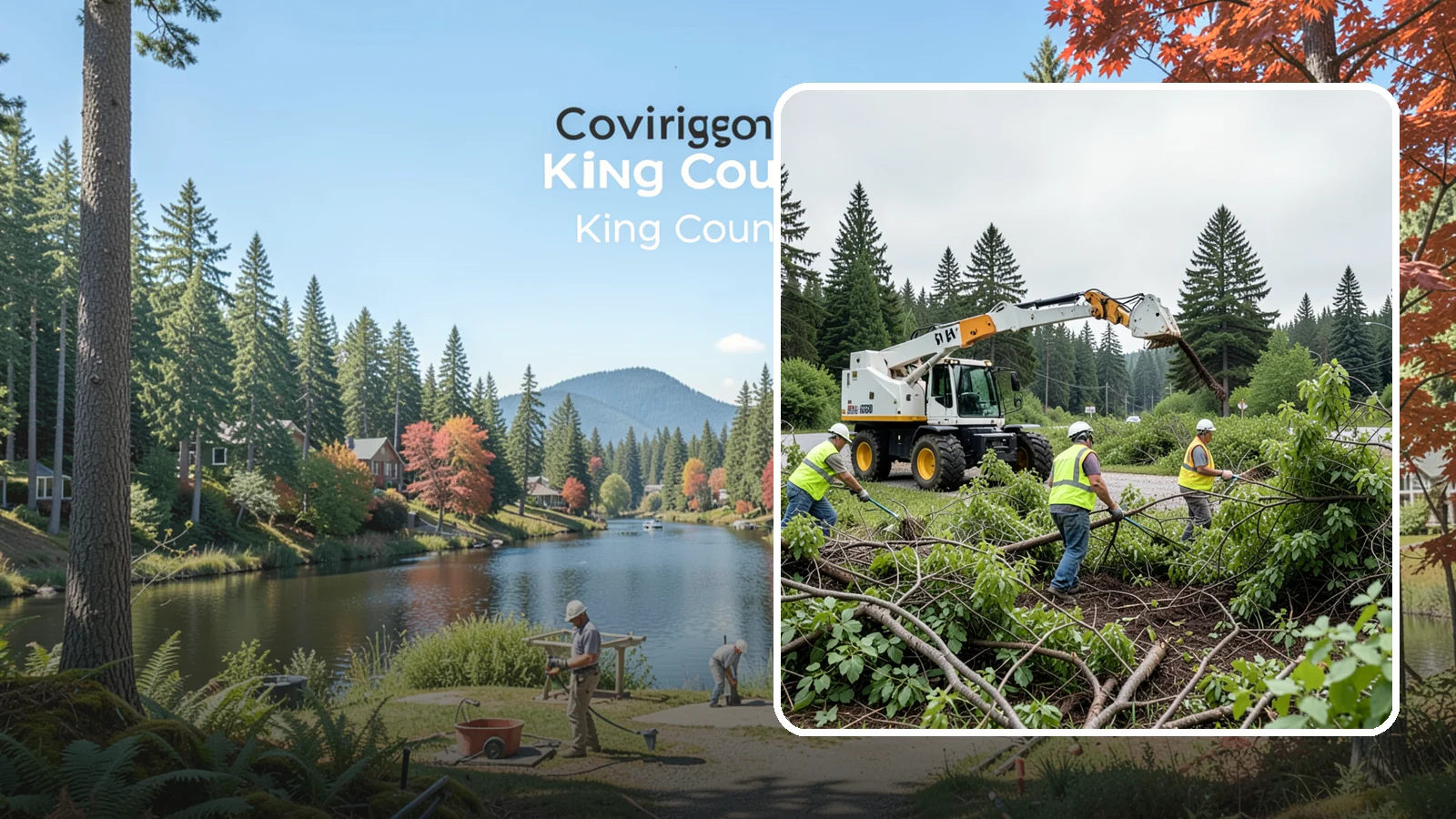 Brush Mowing in Covington, King County, WA - Heavy-duty flail and brush mowing to reduce woody vegetation and overgrowth on public parcels and easements.