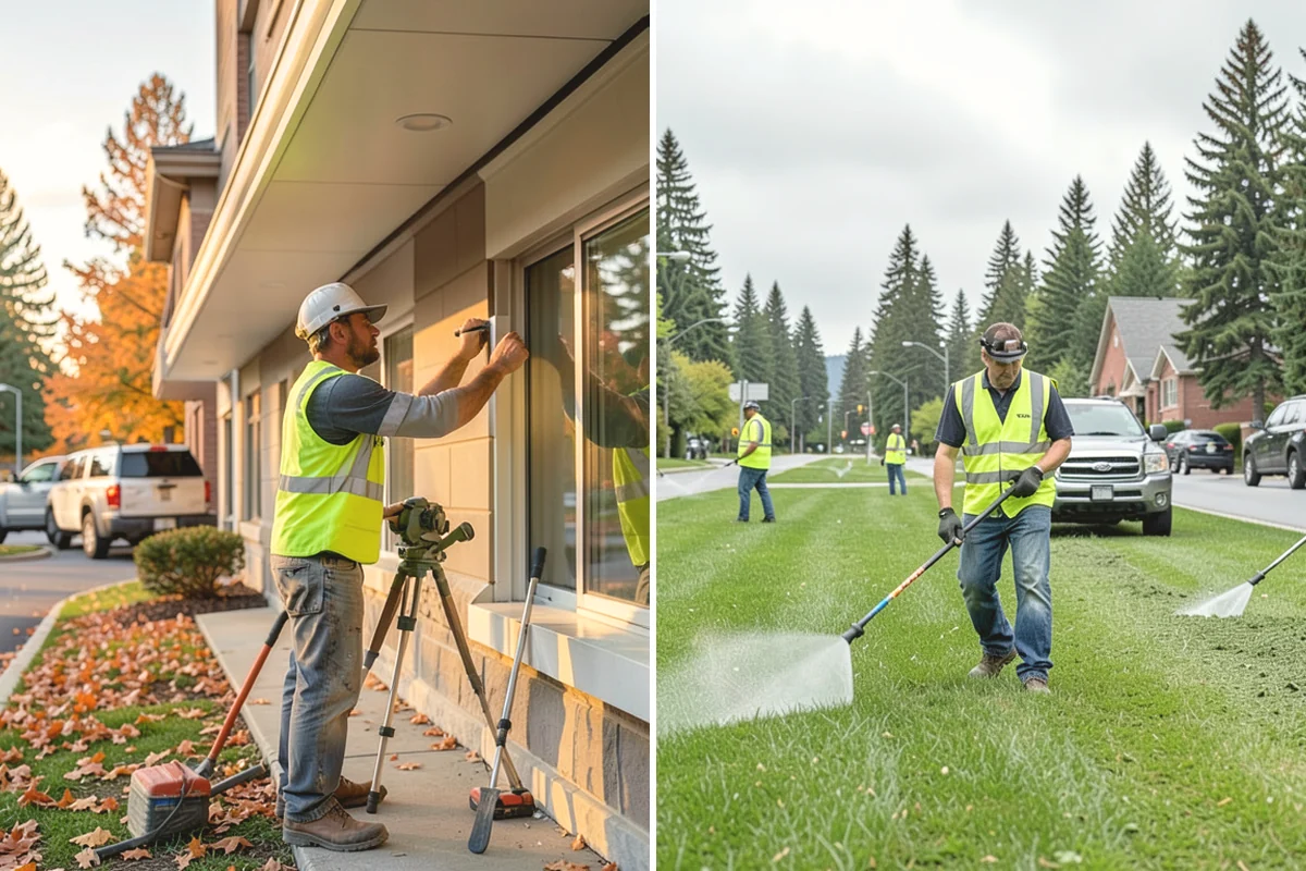 Brush Mowing in Covington, King County, WA - Walk the site and mark buffers, utilities, and obstacles to avoid