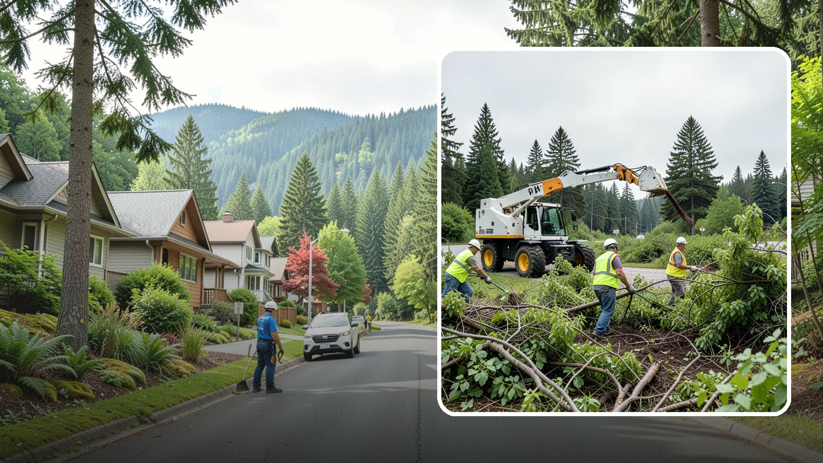 Brush Mowing in Darrington, Snohomish County, WA - Heavy-duty flail and brush mowing to reduce woody vegetation and overgrowth on public parcels and easements.