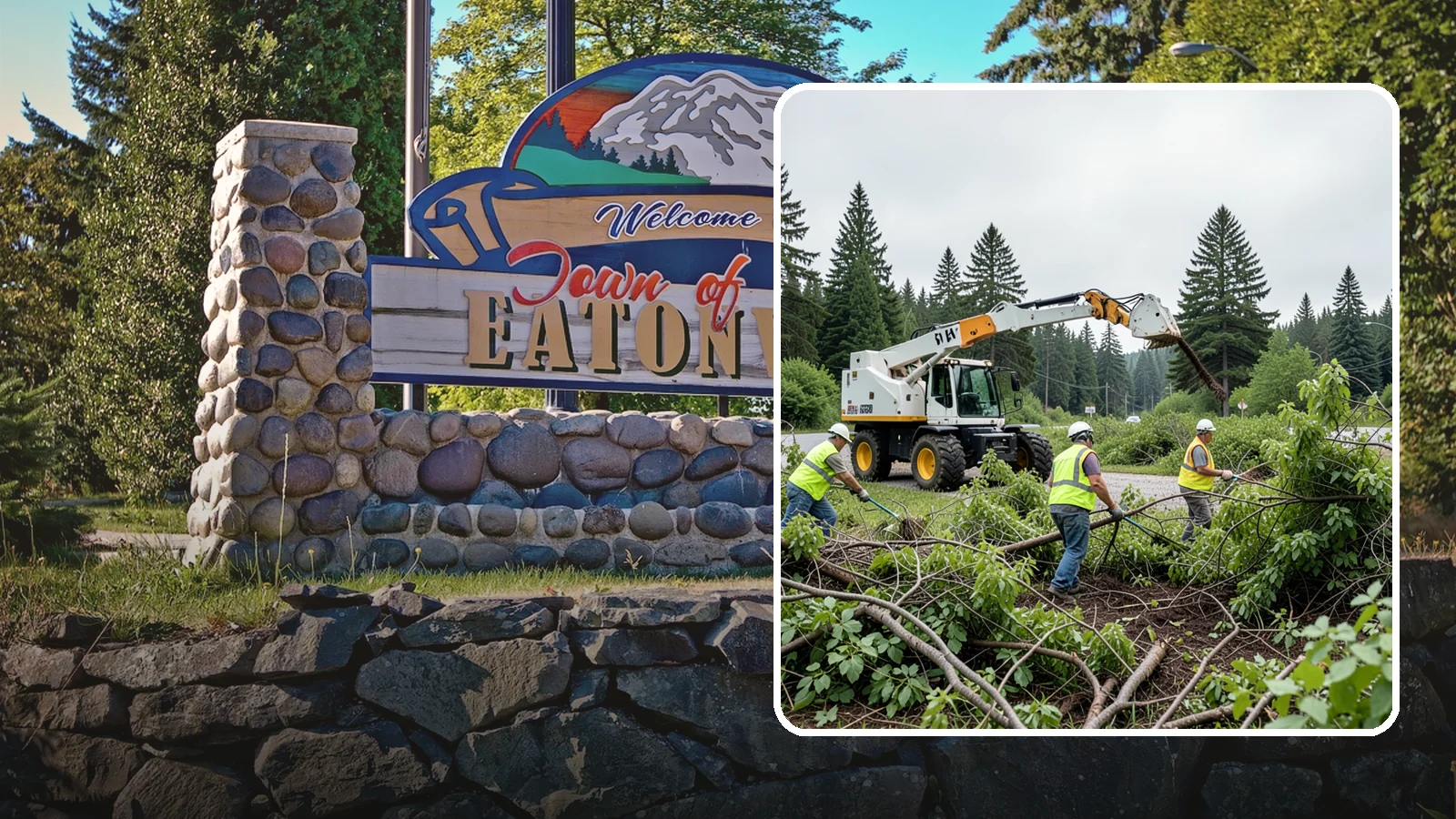 Brush Mowing in Eatonville, Pierce County, WA - Heavy-duty flail and brush mowing to reduce woody vegetation and overgrowth on public parcels and easements.
