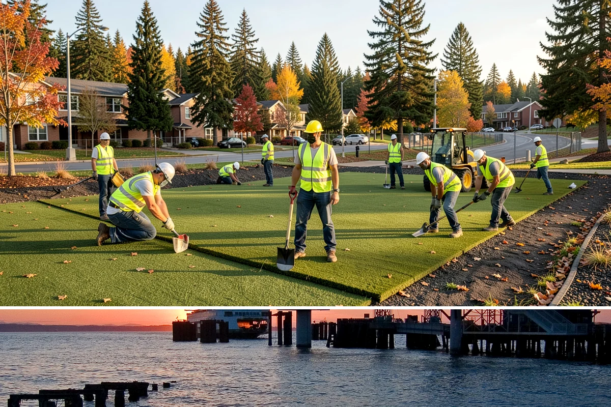 Brush Mowing in Edmonds, Snohomish County, WA - Brush mowing is typically scheduled for the drier summer months when ground conditions support heavy equipment without rutting.