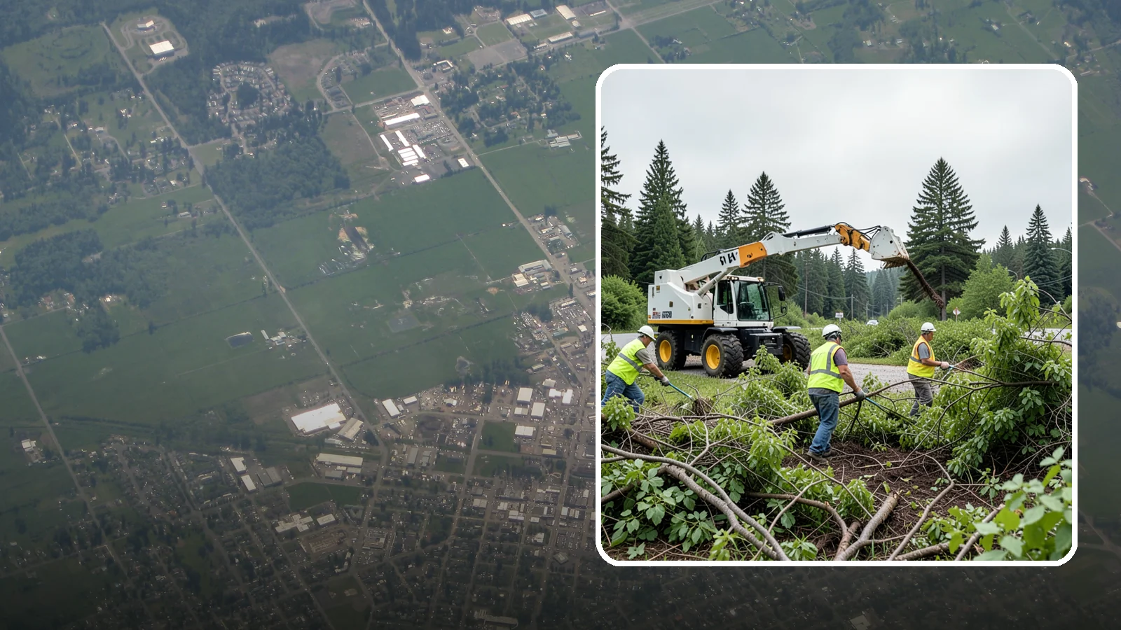 Brush Mowing in Enumclaw, King County, WA - Heavy-duty flail and brush mowing to reduce woody vegetation and overgrowth on public parcels and easements.