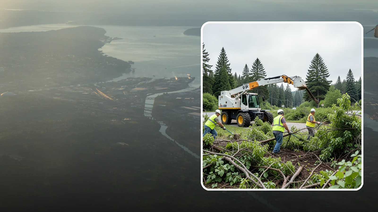 Brush Mowing in Fife, Pierce County, WA - Heavy-duty flail and brush mowing to reduce woody vegetation and overgrowth on public parcels and easements.