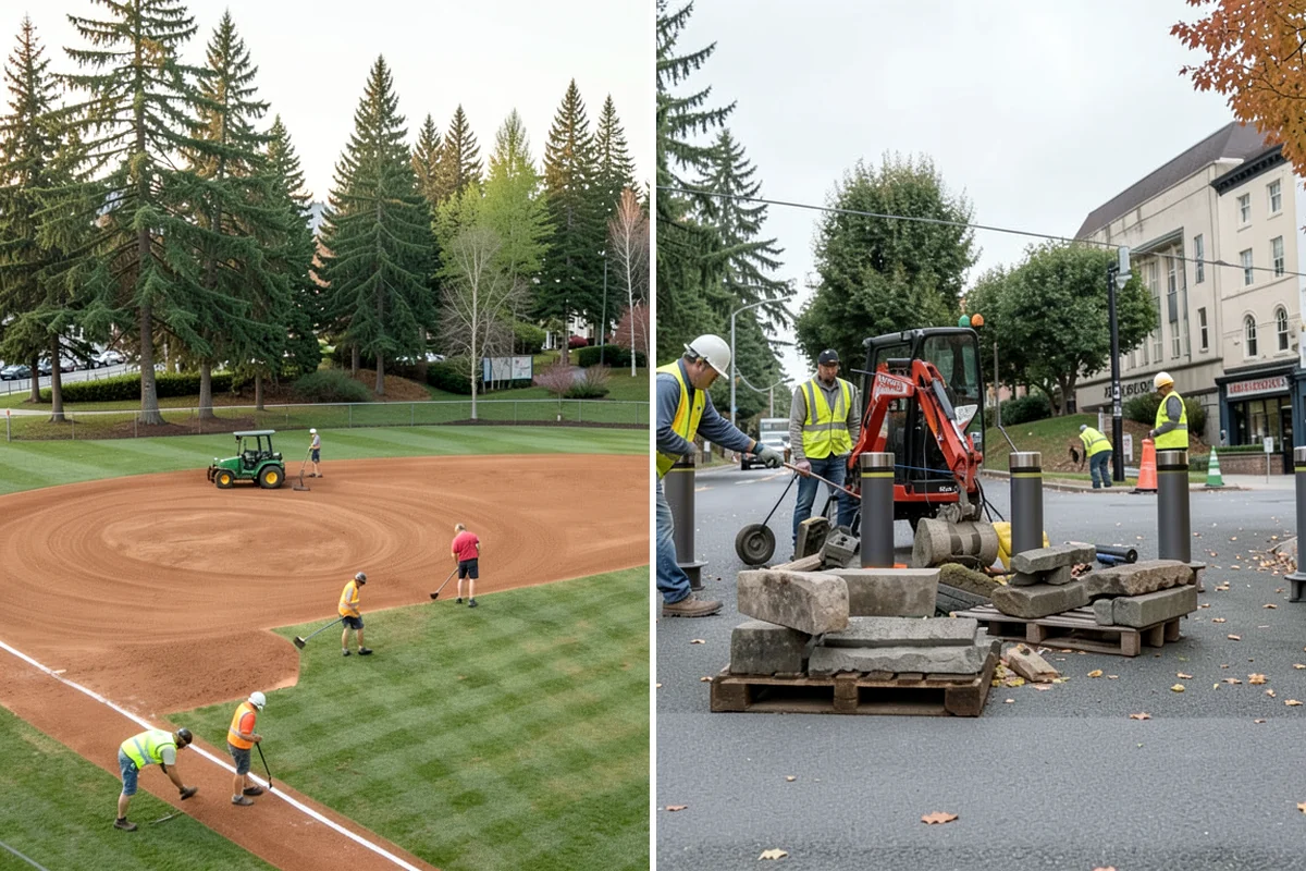 Brush Mowing in Hunts Point, King County, WA - Walk the site and mark buffers, utilities, and obstacles to avoid