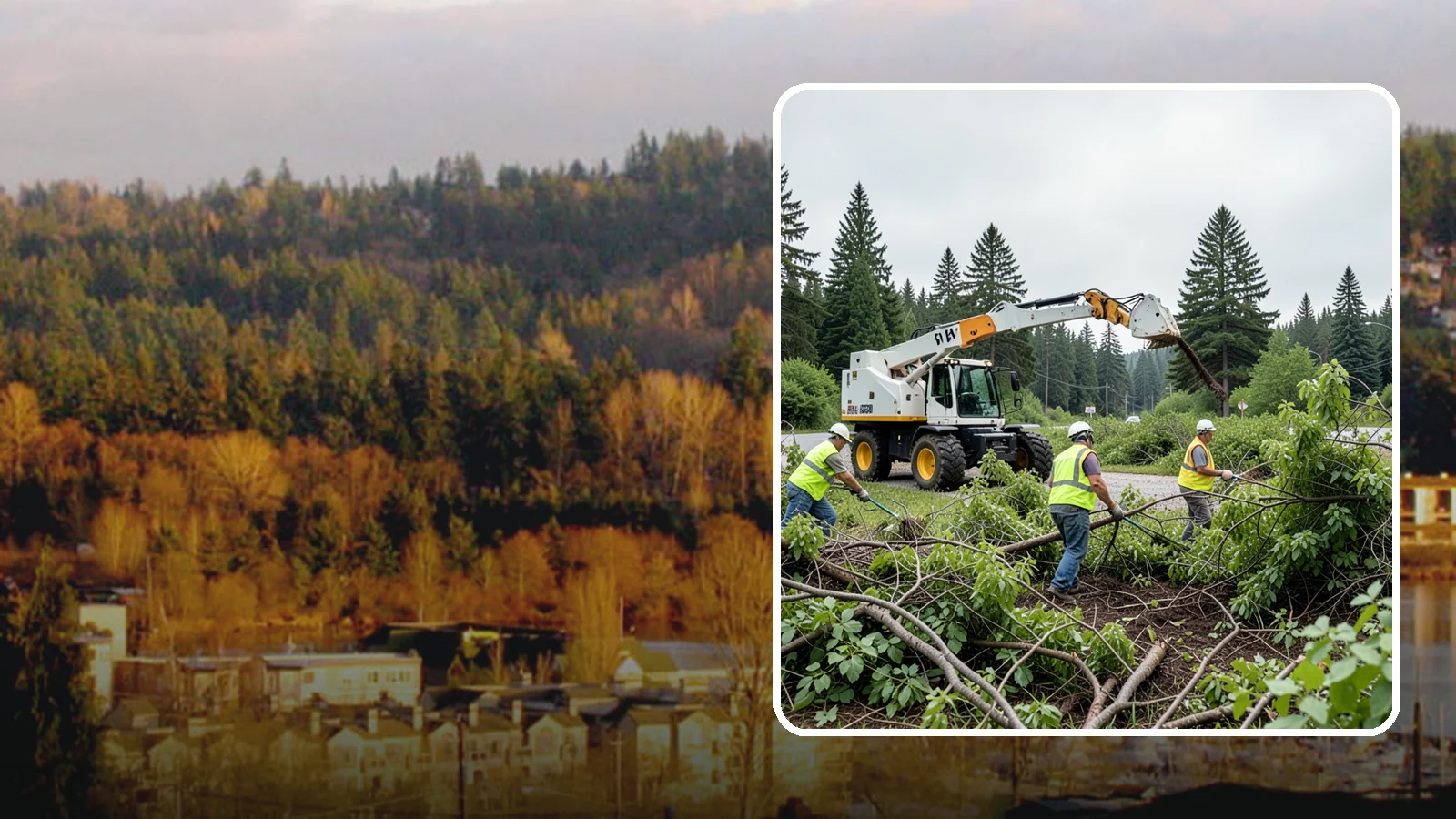 Brush Mowing in Kenmore, King County, WA - Heavy-duty flail and brush mowing to reduce woody vegetation and overgrowth on public parcels and easements.