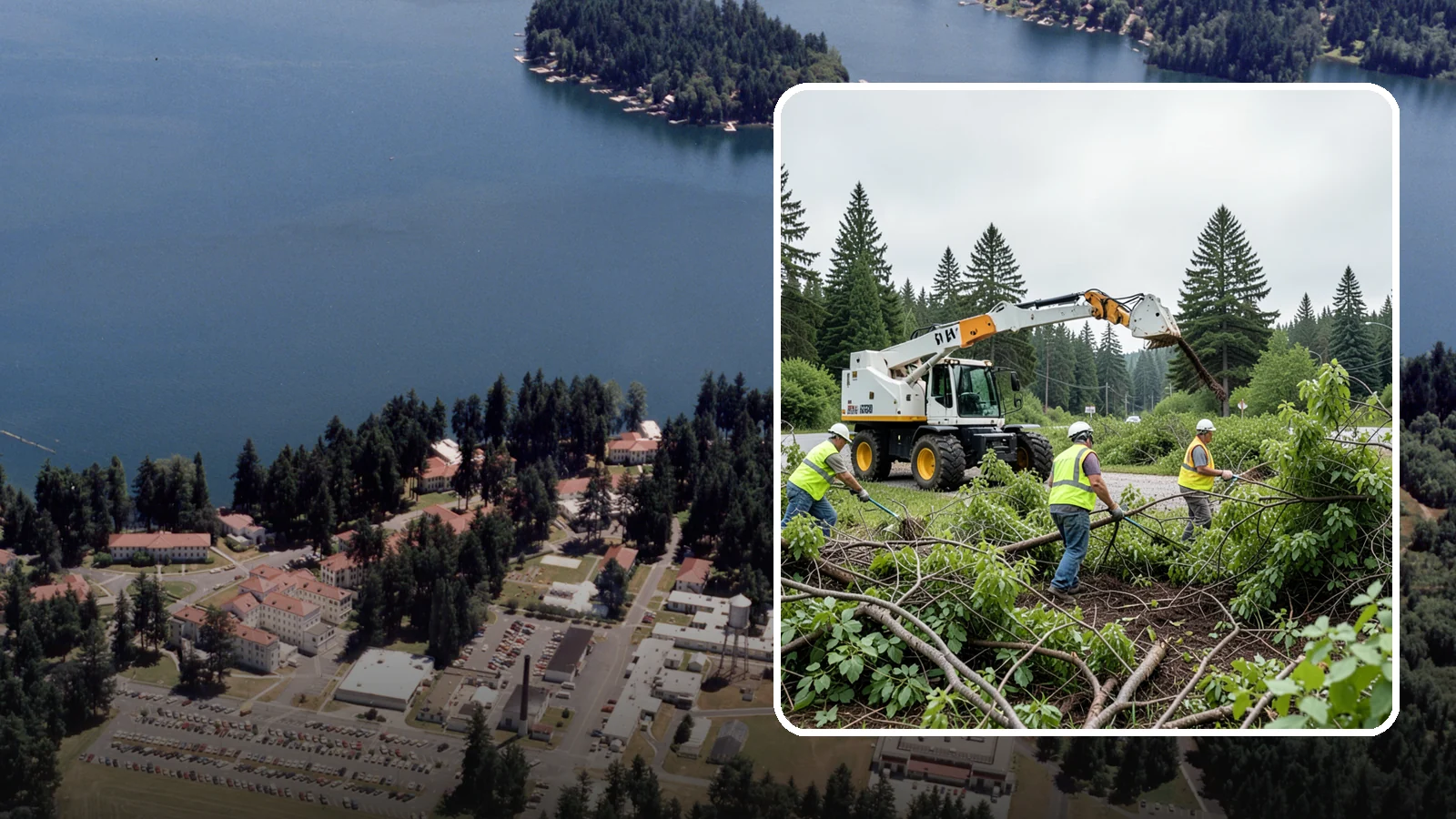 Brush Mowing in Lakewood, Pierce County, WA - Heavy-duty flail and brush mowing to reduce woody vegetation and overgrowth on public parcels and easements.